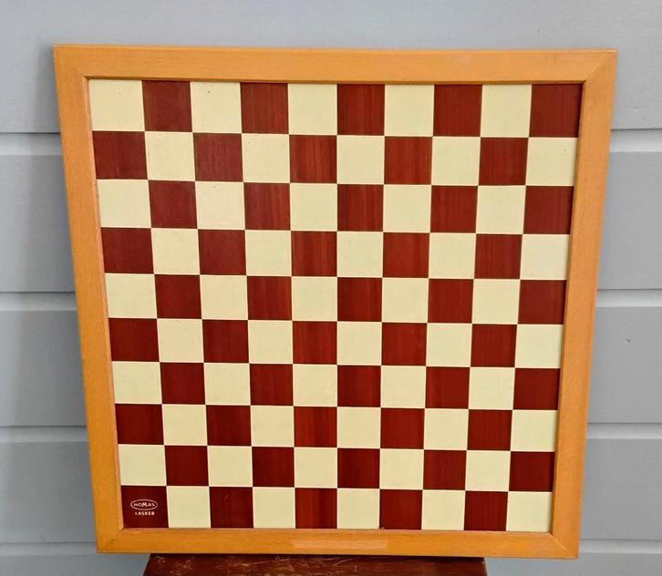 VERKOCHT Vintage professioneel dambord en schaakbord - Homa, Hobby en Vrije tijd, Denksport en Puzzels, Gebruikt, Schaken, Minder dan 500 stukjes