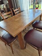Houten Eettafel met Stoelen, Ophalen, Klassiek, 50 tot 100 cm, 150 tot 200 cm