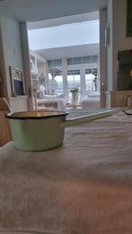 Brocante emaille steelpan, Antiek en Kunst, Antiek | Emaille, Ophalen of Verzenden