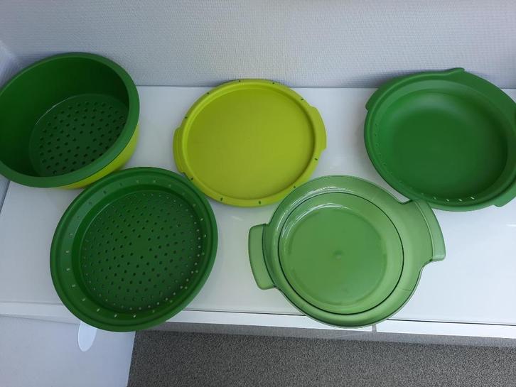 Tupperware Micro Gourmet + extra inzet schaal, Huis en Inrichting, Keuken | Tupperware, Nieuw, Bak of Kom, Groen, Ophalen of Verzenden