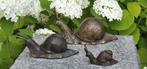 Slak / bronzen beeld / 19 cm lang, Dierenbeeld, Nieuw, Info@huisentuindecoratiemarie.nl, Huis en tuin decoratie marie