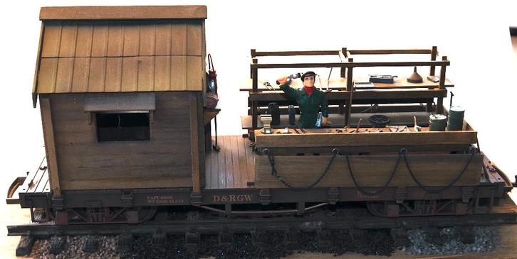 LGB MoMiniatur D&RGW Werkstattwagen, Hobby en Vrije tijd, Modeltreinen | Overige schalen, Nieuw, Wagon, Gelijkstroom, LGB, Ophalen of Verzenden