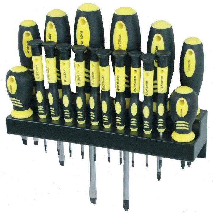 Set werkplaats- en precisieschroevendraaier 18 delig, Auto diversen, Overige Auto diversen, Ophalen of Verzenden