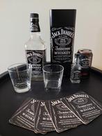 Jack Daniel's set - metalen koker, glazen, onderzetters, Verzamelen, Ophalen of Verzenden, Gebruikt, Verpakking