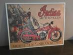 indian motorcycle bord, Ophalen of Verzenden, Gebruikt, Reclamebord