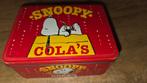 Vintage Snoopy Cola's Blikken Trommel, Ophalen of Verzenden, Gebruikt, Overige, Overige merken