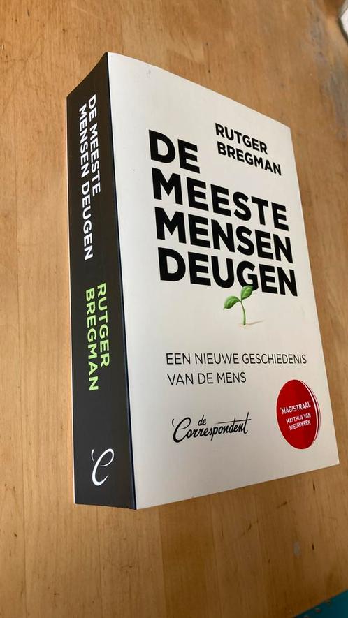 Rutger Bregman. De meeste mensen deugen.  -nieuwstaat-, Boeken, Filosofie, Zo goed als nieuw, Cultuurfilosofie, Ophalen of Verzenden