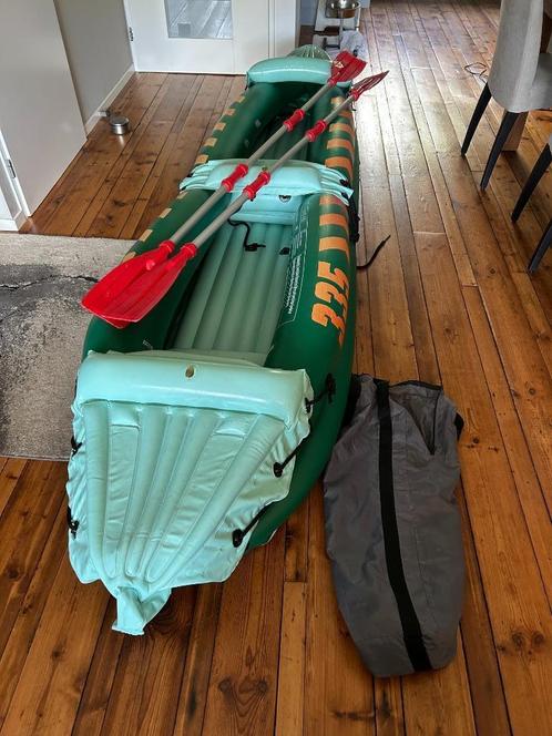 Opblaasbare kano Sun&Sea HK 335 – Groen – Niet lek – Met tas, Watersport en Boten, Kano's, Gebruikt, Overige typen, Twee personen