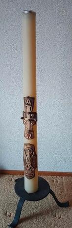 Abdij Kaars uit 1978 reliëf Egmond + standaard 110 cm, Ophalen, Overige materialen, 75 cm of meer