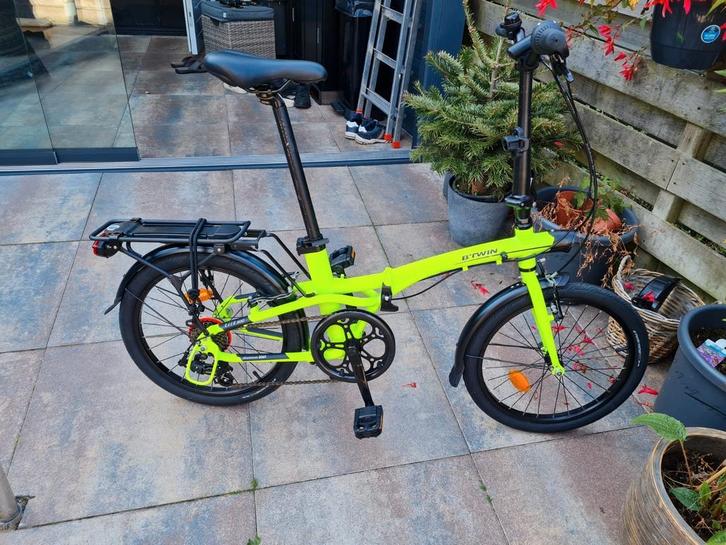 Vouwfiets B'TWIN, Fietsen en Brommers, Fietsen | Vouwfietsen, Nieuw, 18 tot 20 inch, Totaal opvouwbaar, Versnellingen, Ophalen