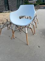6 x Trendhopper kuipstoelen wit, Huis en Inrichting, Stoelen, Ophalen of Verzenden, Zo goed als nieuw, Wit, Vijf, Zes of meer stoelen