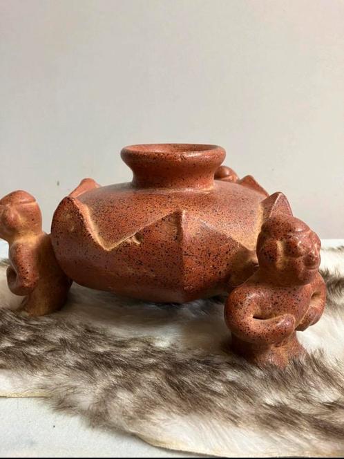 Vintage vaas, kruik, aardewerk, Mexicaans, vriendenkring, Antiek en Kunst, Antiek | Keramiek en Aardewerk, Ophalen of Verzenden