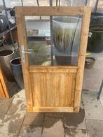 houten deur met kozijn, Tuin en Terras, Tuinhuizen, Tuinhuis, 1 raam, Hout, Ophalen