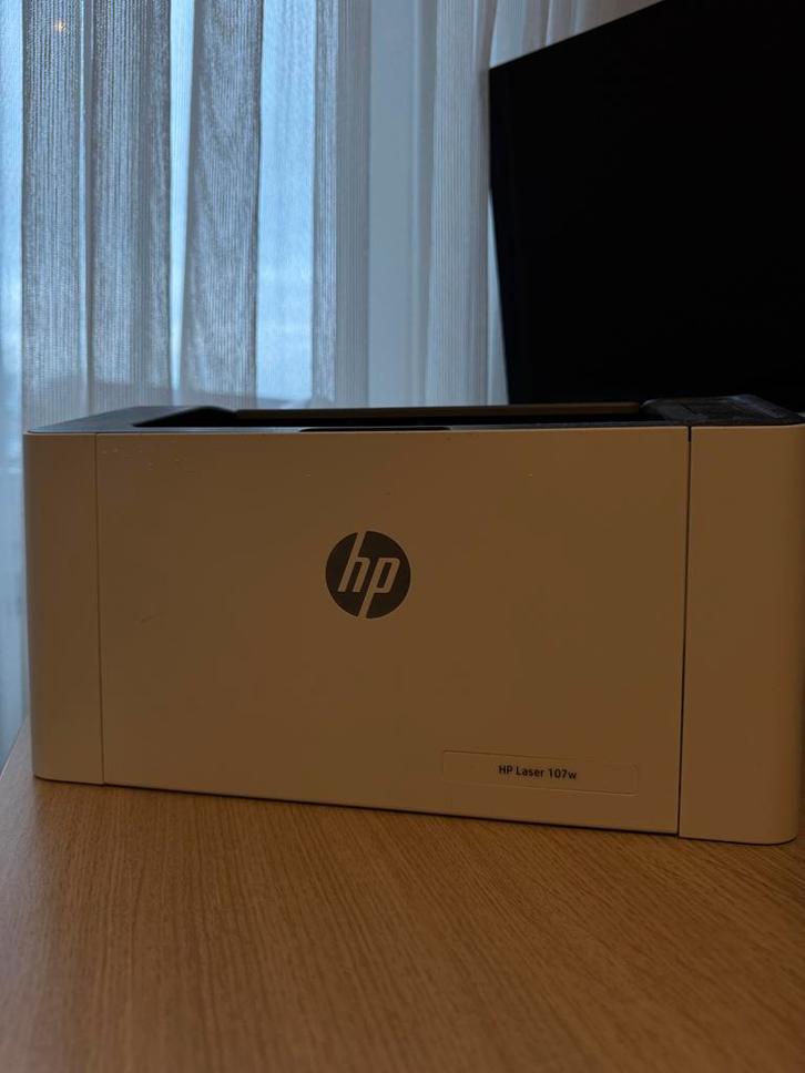 HP Laser 107w - Compacte Laserprinter, Computers en Software, Printers, Gebruikt, Printer, Laserprinter, Zwart-en-wit printen