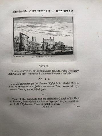 212 / Utrecht St.Maria Kopergravure 1732 beschikbaar voor biedingen