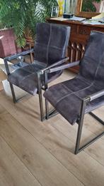 Leren Eetkamerstoelen met Armleuning, Antiek en Kunst, Antiek | Meubels | Stoelen en Banken, Ophalen