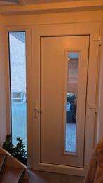 Kunststof voordeur met kozijn (wit), Doe-het-zelf en Verbouw, Deuren en Horren, Ophalen, Kunststof, Buitendeur, 200 tot 215 cm