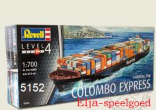Revell 1:700 Containerschip columbus 5152 modelbouw/ boot, Hobby en Vrije tijd, Modelbouw | Boten en Schepen, Nieuw, 1:200 of kleiner