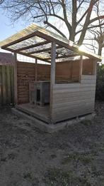 Houten hondenhok met overkapping, Ophalen, Gebruikt