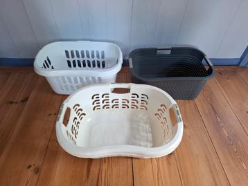 3x Grote wasmand. Curver/Wham/Rotho. beschikbaar voor biedingen