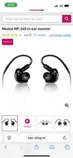Mackie MP240 in ears, nieuw, Ophalen of Verzenden, Nieuw
