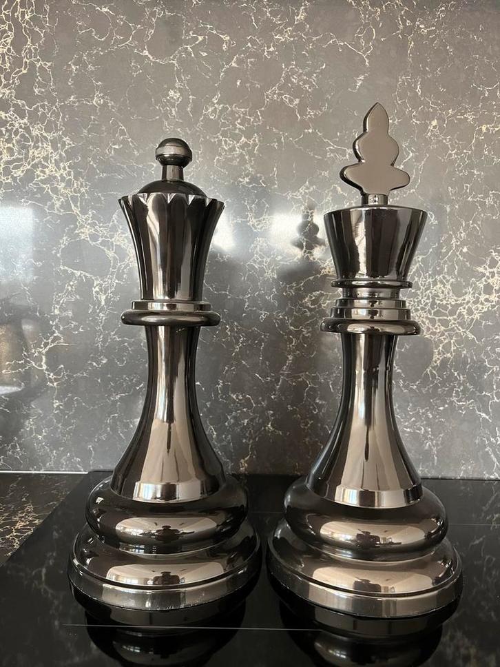 Grote decoratieve schaakstukken - ca.40cm, Huis en Inrichting, Woonaccessoires | Overige, Zo goed als nieuw, Ophalen