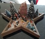 Kerststukje kerst tafereel houten ster koor, spelende kind, Diversen, Kerst, Ophalen of Verzenden, Nieuw