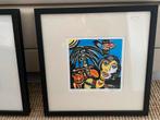 3 Fabian Kunstwerken - Litho's & Zeefdrukken Ingelijst, Antiek en Kunst, Kunst | Litho's en Zeefdrukken, Ophalen of Verzenden
