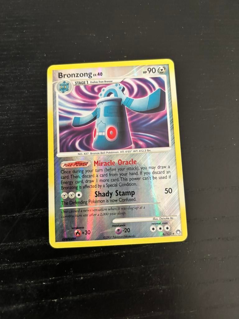 Pokémon Kaarten Bronzong Reverse Holo 6/123 Mysterious Treas, Ophalen of Verzenden, Zo goed als nieuw, Meerdere kaarten