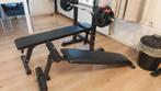 Halter bank en buikspierbankje te koop, Sport en Fitness, Ophalen, Zo goed als nieuw, Metaal, Krachtstation