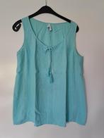 Mintkleurige top met broderie Miss Etam mt L, Maat 42/44 (L), Ophalen of Verzenden, Zo goed als nieuw, Zonder mouw