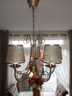 5 arms kroonluchter goudkleur, Huis en Inrichting, Lampen | Kroonluchters, Ophalen of Verzenden, Zo goed als nieuw
