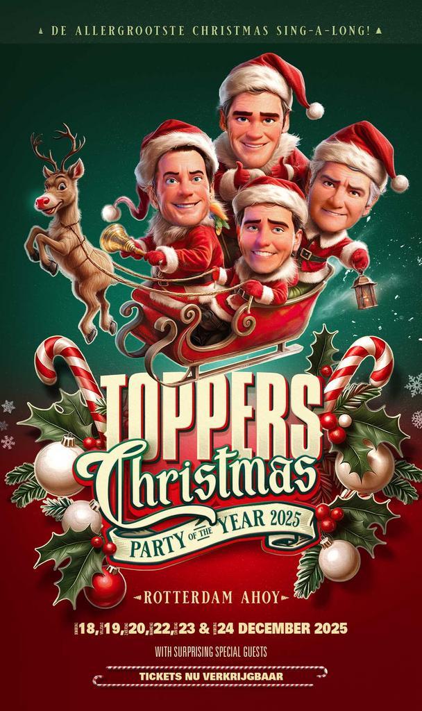 Gratis 2e Entreeticket voor de Toppers op 22 december 2025, Tickets en Kaartjes, Evenementen en Festivals, Twee personen