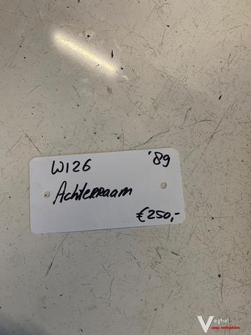 Mercedes W126 Achterruit 1989 beschikbaar voor biedingen