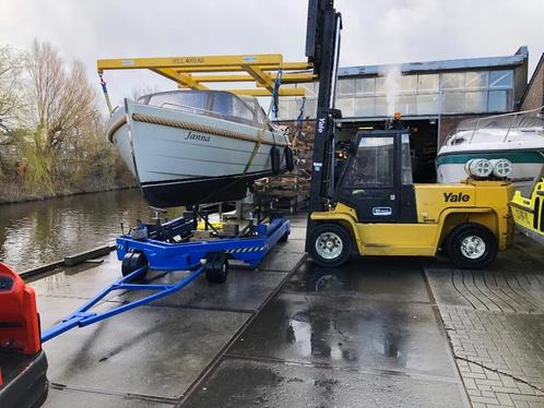 Hydraulische boten kar, Watersport en Boten, Boottrailers, Gebruikt, Overige typen, 3000 kg of meer, 9 meter of meer, Ophalen