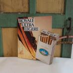 Reclame bord toonbank display sigaretten Royale Ultra Legere, Ophalen of Verzenden, Gebruikt, Overige typen