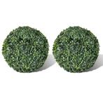 Buxusbollen buxus kunstplant 27 cm 2 stuks GRATIS BEZORGD!, Verzenden, Nieuw, Binnen