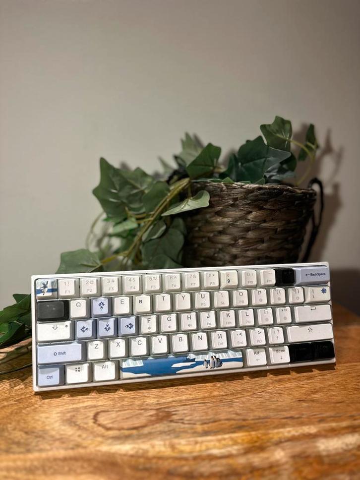 Gamakay MK61 - Veel opties, Computers en Software, Toetsenborden, Zo goed als nieuw, Qwerty, Bedraad, Gaming toetsenbord, Ophalen of Verzenden