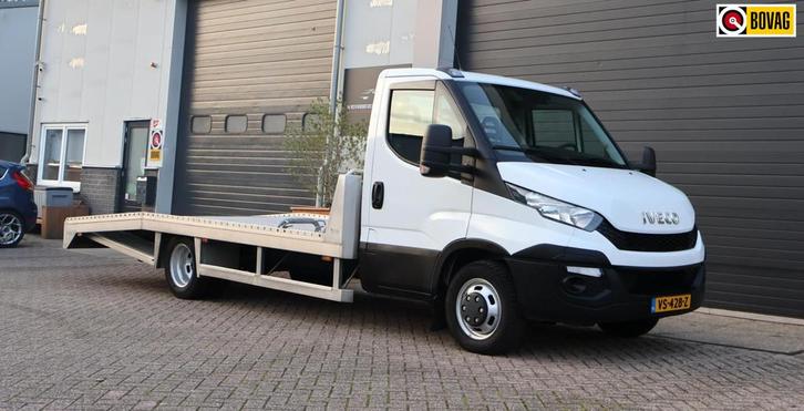 Iveco Daily 40C15 3.0 410 Oprijwagen/Tijhof/Luchtvering/Dubb, Auto's, Bestelauto's, Bedrijf, Te koop, ABS, Airconditioning, Bluetooth