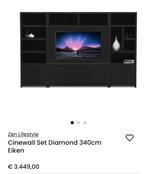 Cinewall - wandmeubel kleur taupe, Ophalen, 200 cm of meer, 300 cm of meer, Zo goed als nieuw