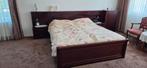 Bed met kasten en ombouw incl matrassen en verstelbare bodem, Ophalen, Tweepersoons, Hout, 200 cm