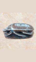 Vintage Egyptische Scarabee van Speksteen, Ophalen of Verzenden