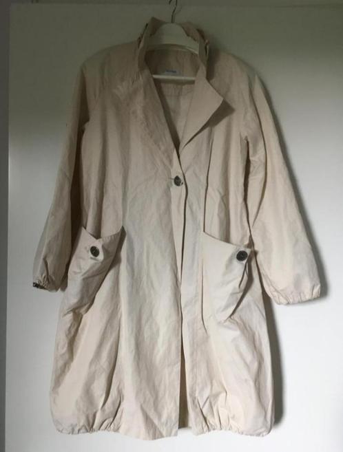 Ecru jas maat 38 – 40, Kleding | Dames, Jassen | Zomer, Zo goed als nieuw, Maat 38/40 (M), Beige, Ophalen of Verzenden