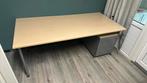 Ahrend bureau + ladeblok 190 x 90 ZGAN, Ophalen, In hoogte verstelbaar, Zo goed als nieuw, Bureau