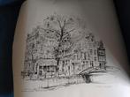 Brouwersgracht/ Herengracht Amsterdam, Antiek en Kunst, Ophalen of Verzenden