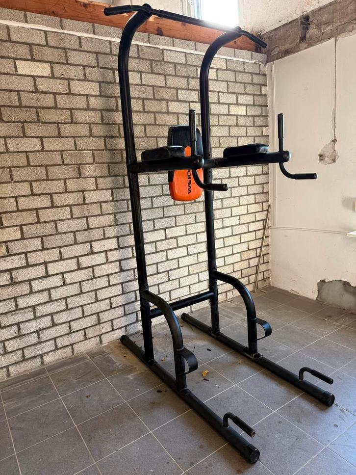 Weider Power Tower - Krachtstation, Sport en Fitness, Fitnessapparatuur, Gebruikt, Krachtstation, Armen, Metaal, Ophalen of Verzenden