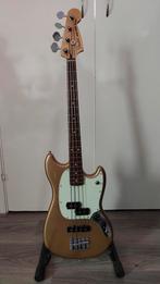 Fender Mustang Bas firemist gold p/j, Muziek en Instrumenten, Snaarinstrumenten | Gitaren | Bas, Zo goed als nieuw, Verzenden