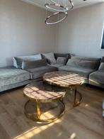 Richmond Salontafel goud bruin Conrad - set van 2, Huis en Inrichting, Ophalen, Zo goed als nieuw