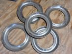 16 inch stainless rvs chromen ringen wieldoppen beauty rings, Auto diversen, Wieldoppen, Ophalen of Verzenden, Zo goed als nieuw