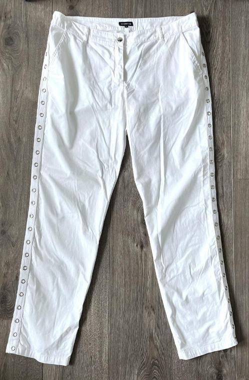 CAROLINE BISS Witte zomer broek met stretch maat 42 / 44, Kleding | Dames, Broeken en Pantalons, Gedragen, Maat 42/44 (L), Wit